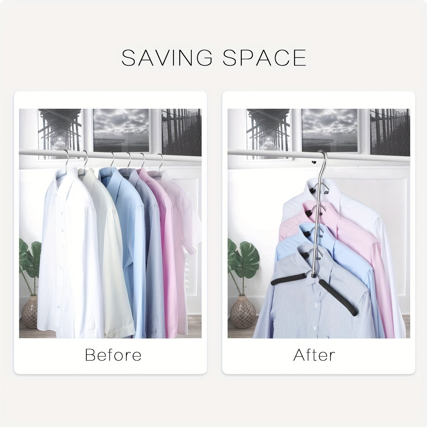 Set of 3 Clothing Hangers Designed to Save Space Without Leaving Marks in a Five-Tier Wardrobe, Featuring a Swivel Storage Option for Suits, Shirts, T-Shirts, And Jackets