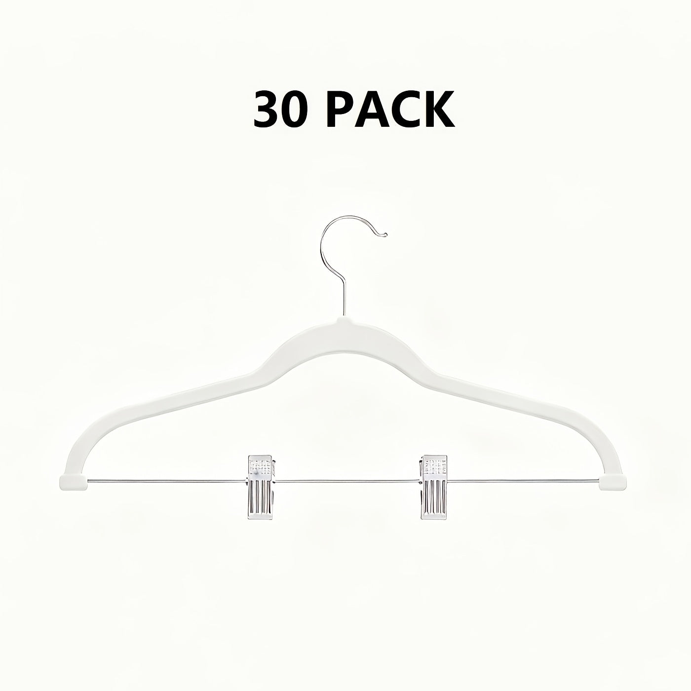 20\u002F30\u002F50pcs Velvet Hangers, Adjustable Non-Slip Pants\u002FSkirt Clips, Heavy-Duty, Hangers with Clips, Pants Hangers, Hangers for Clothes, Suitable for Pants, Skirts, Coats, Dresses - Sturdy and Durable