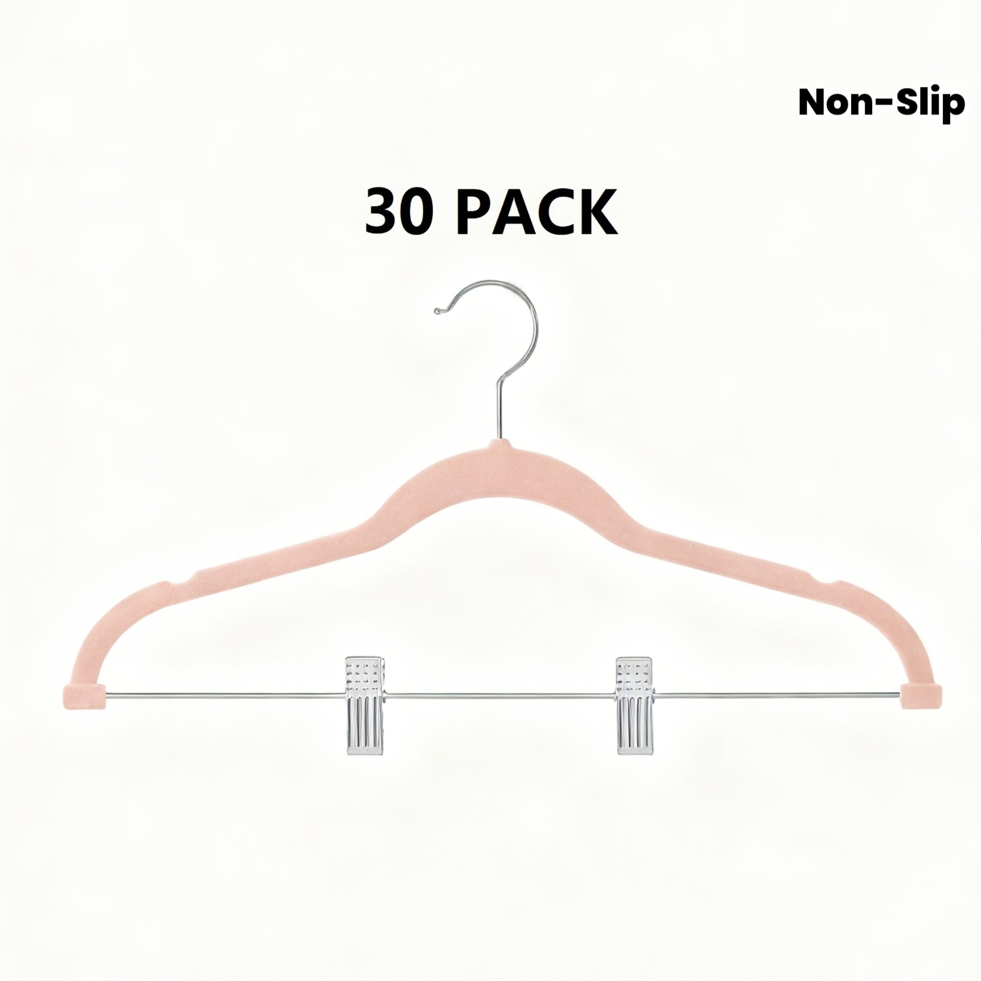 20\u002F30\u002F50pcs Velvet Hangers, Adjustable Non-Slip Pants\u002FSkirt Clips, Heavy-Duty, Hangers with Clips, Pants Hangers, Hangers for Clothes, Suitable for Pants, Skirts, Coats, Dresses - Sturdy and Durable