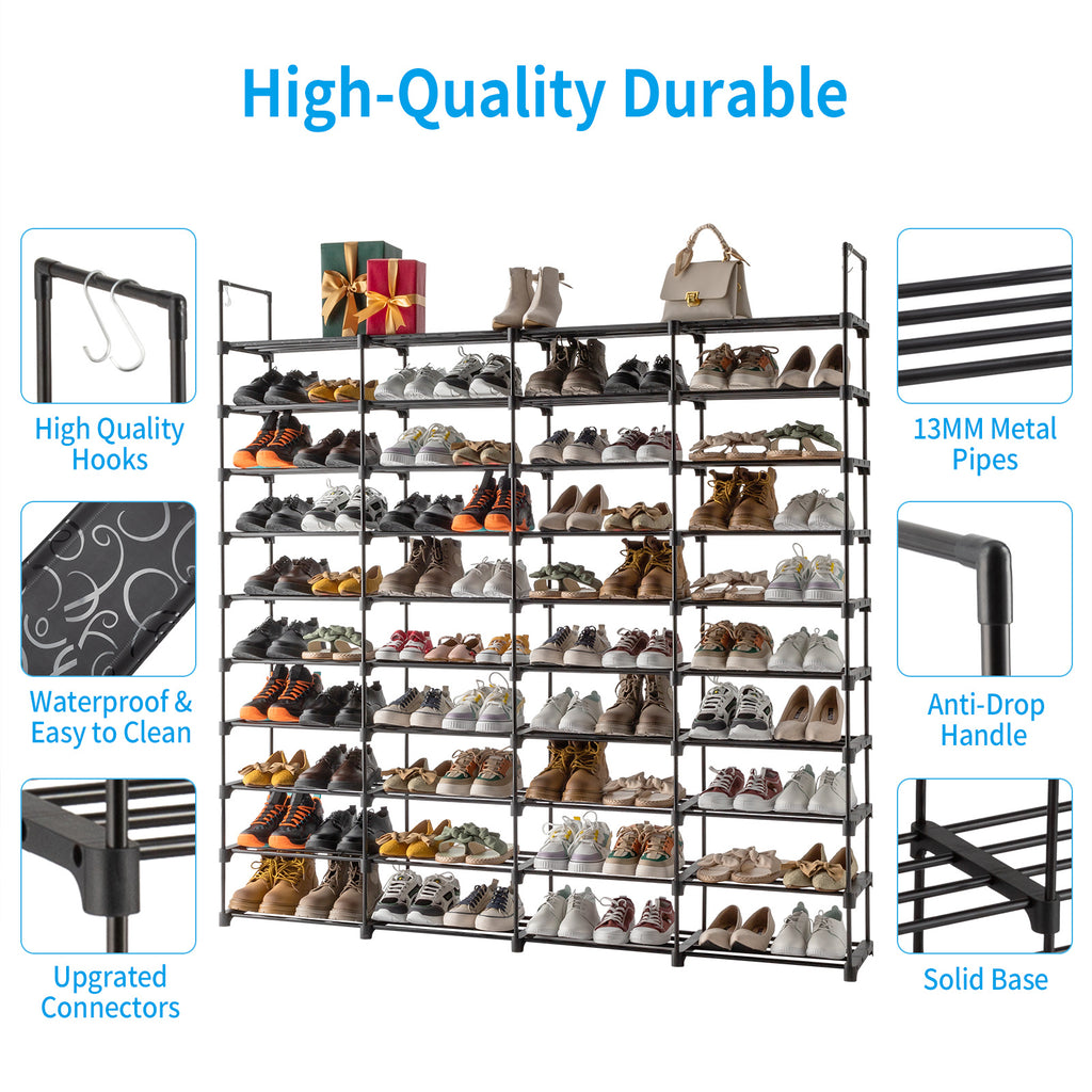 10\u002F9-Level Shoe Organizer, The Perfect Multi-Tier Storage Option for Your Shoes And Additions, Effortlessly Maximize Space