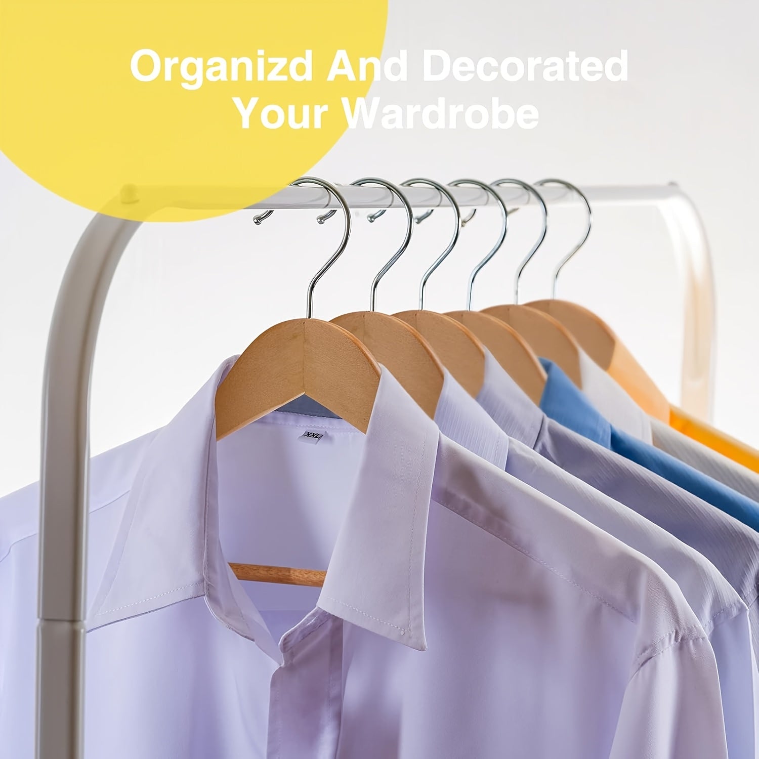 30\u002F20\u002F10pcs Heavy-Duty Solid Wood Clothes Hangers - Suitable for Heavy Coats, Jackets, Dresses - Space-Saving Sturdy Standalone Hangers Suitable for Home, Office, Hotel; Durable Wood Hangers for Wardrobe, Wood for Fashion Enthusiasts