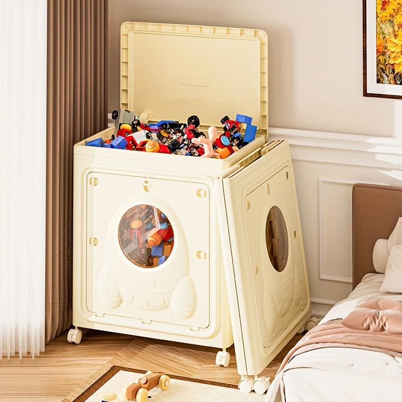 160-Liter Large Capacity Storage Box with Transparent Window & Front\u002FTop Openings - Heavy-Duty Plastic Organizer for Clothes, Toys, Jewelry, Office Supplies, Under-Bed Storage