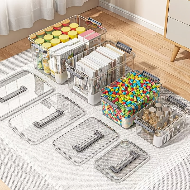 1pc Medicine Storage Box With A Handle, Multi-layer Design, Large-capacity Plastic Medical Box, Portable Medical Organizer. Suitable For Bedroom, Bathroom, Office, Or Desk Storage. Available In Multiple Models.