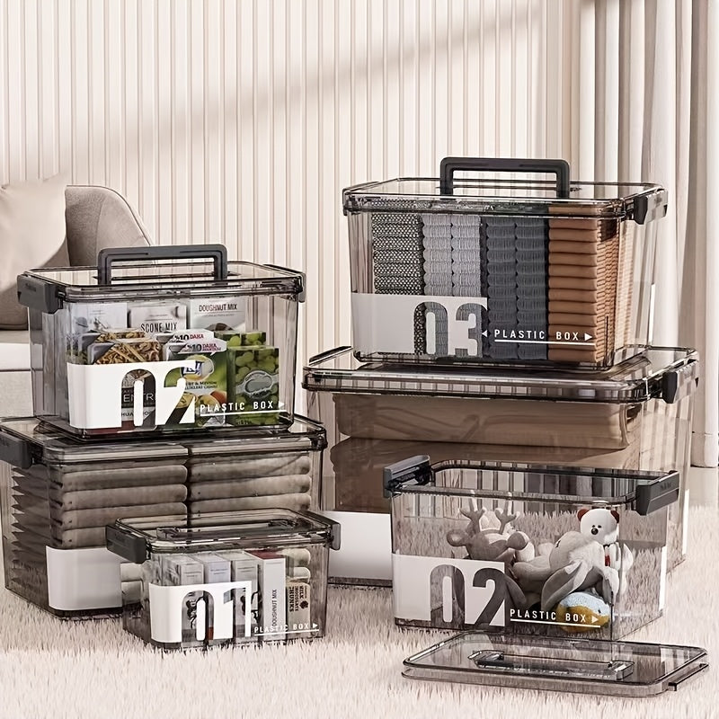 1pc Medicine Storage Box With A Handle, Multi-layer Design, Large-capacity Plastic Medical Box, Portable Medical Organizer. Suitable For Bedroom, Bathroom, Office, Or Desk Storage. Available In Multiple Models.