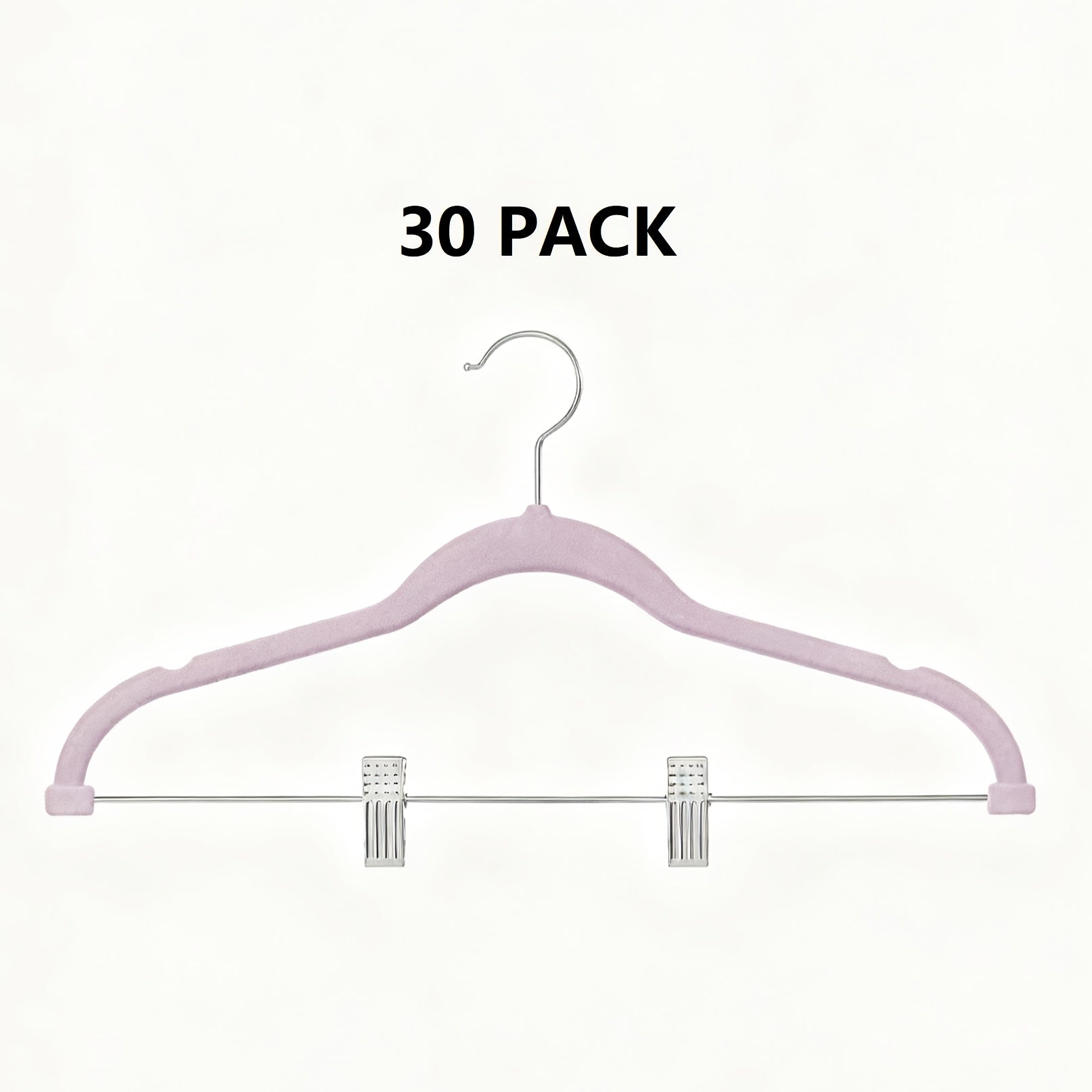 20\u002F30\u002F50pcs Velvet Hangers, Adjustable Non-Slip Pants\u002FSkirt Clips, Heavy-Duty, Hangers with Clips, Pants Hangers, Hangers for Clothes, Suitable for Pants, Skirts, Coats, Dresses - Sturdy and Durable