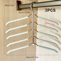 Set of 3 Clothing Hangers Designed to Save Space Without Leaving Marks in a Five-Tier Wardrobe, Featuring a Swivel Storage Option for Suits, Shirts, T-Shirts, And Jackets