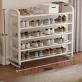 Space-Saving 5-Tier Shoe Rack, Durable, Narrow Design, Multi-Layer Craftsmanship, No Wood, Floor Mount, With Electricity-Free Use For Entryway And Dorm Storage, Living Room Compatible, Shoe Racks, Shoe Storage Organizer, Shelf.