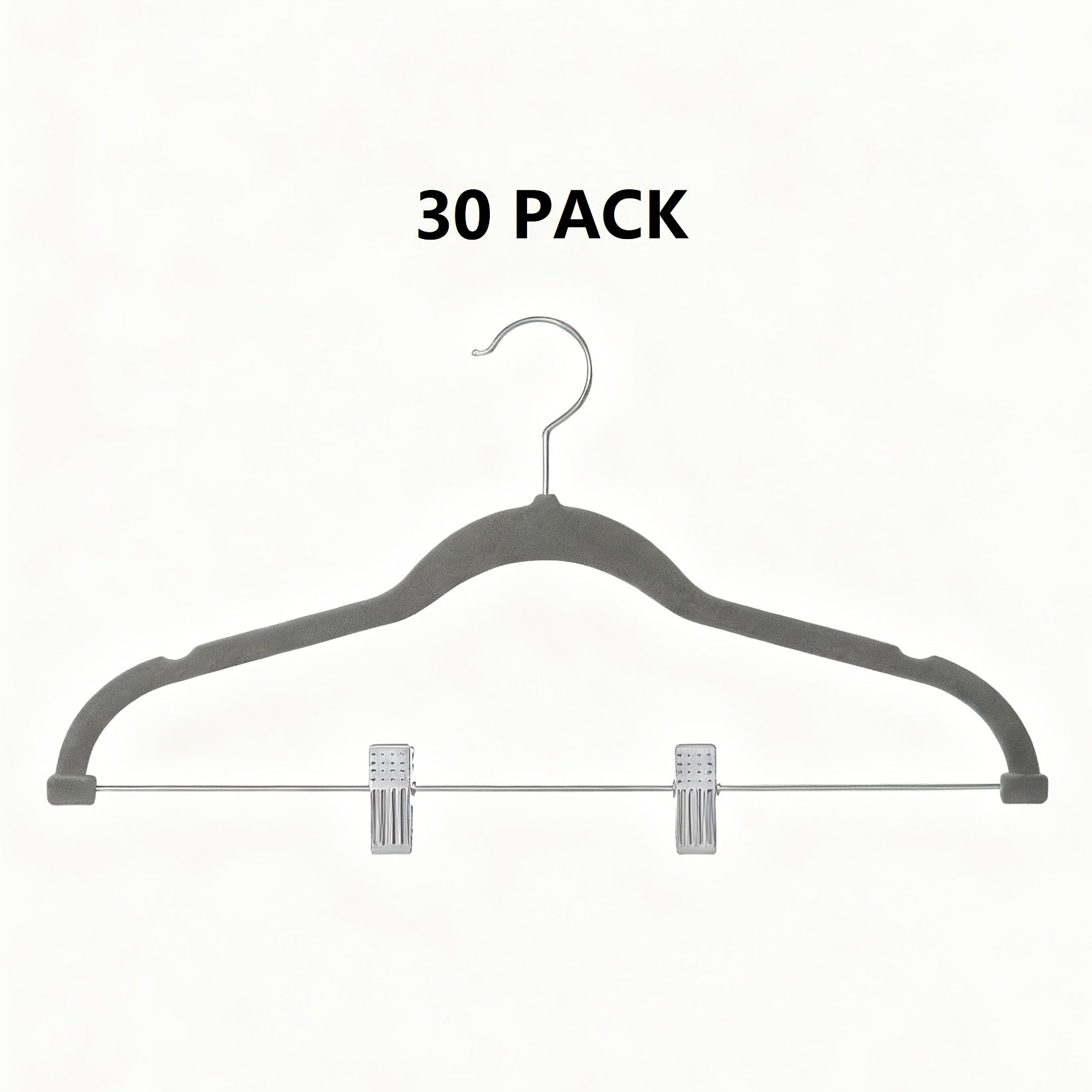 20\u002F30\u002F50pcs Velvet Hangers, Adjustable Non-Slip Pants\u002FSkirt Clips, Heavy-Duty, Hangers with Clips, Pants Hangers, Hangers for Clothes, Suitable for Pants, Skirts, Coats, Dresses - Sturdy and Durable