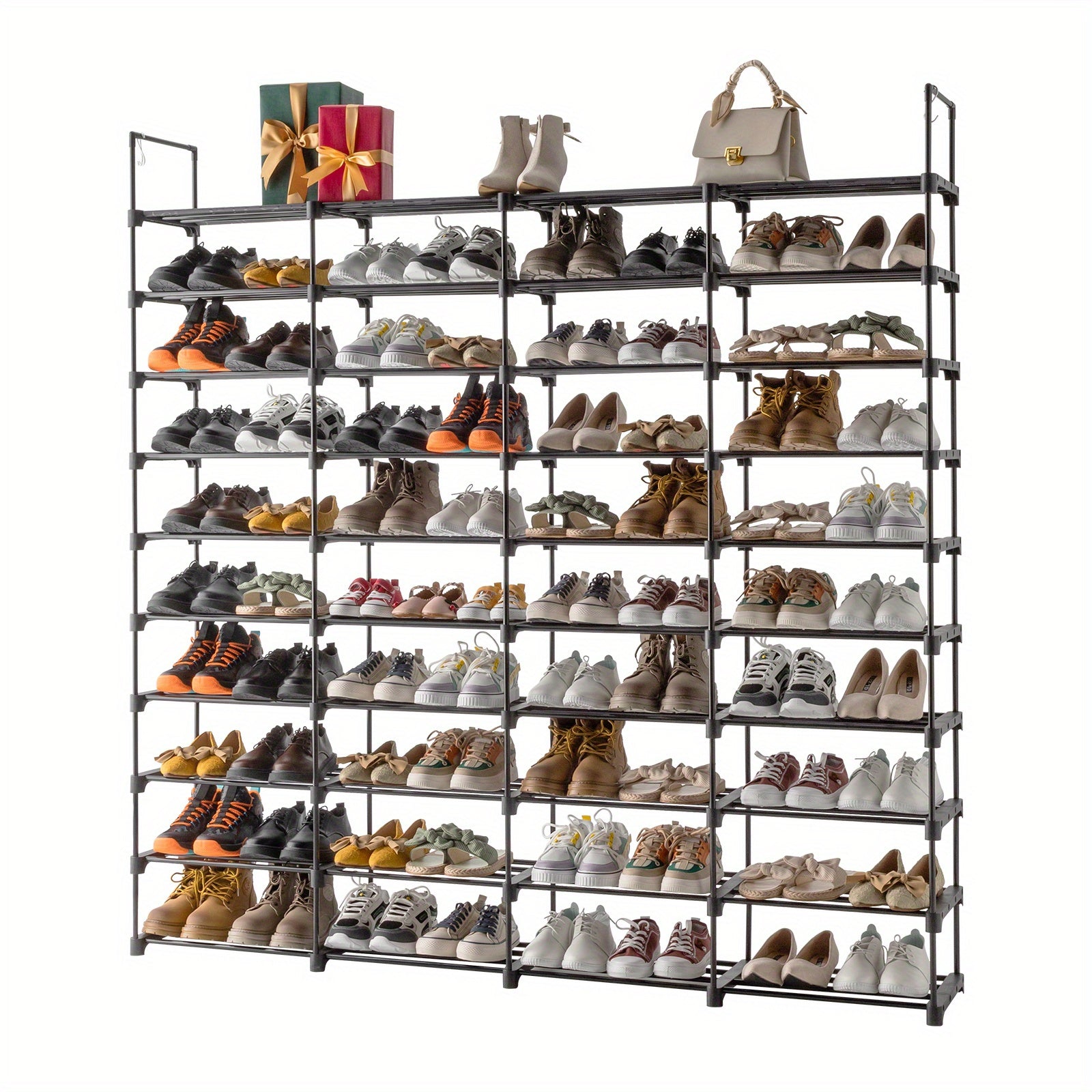 10\u002F9-Level Shoe Organizer, The Perfect Multi-Tier Storage Option for Your Shoes And Additions, Effortlessly Maximize Space