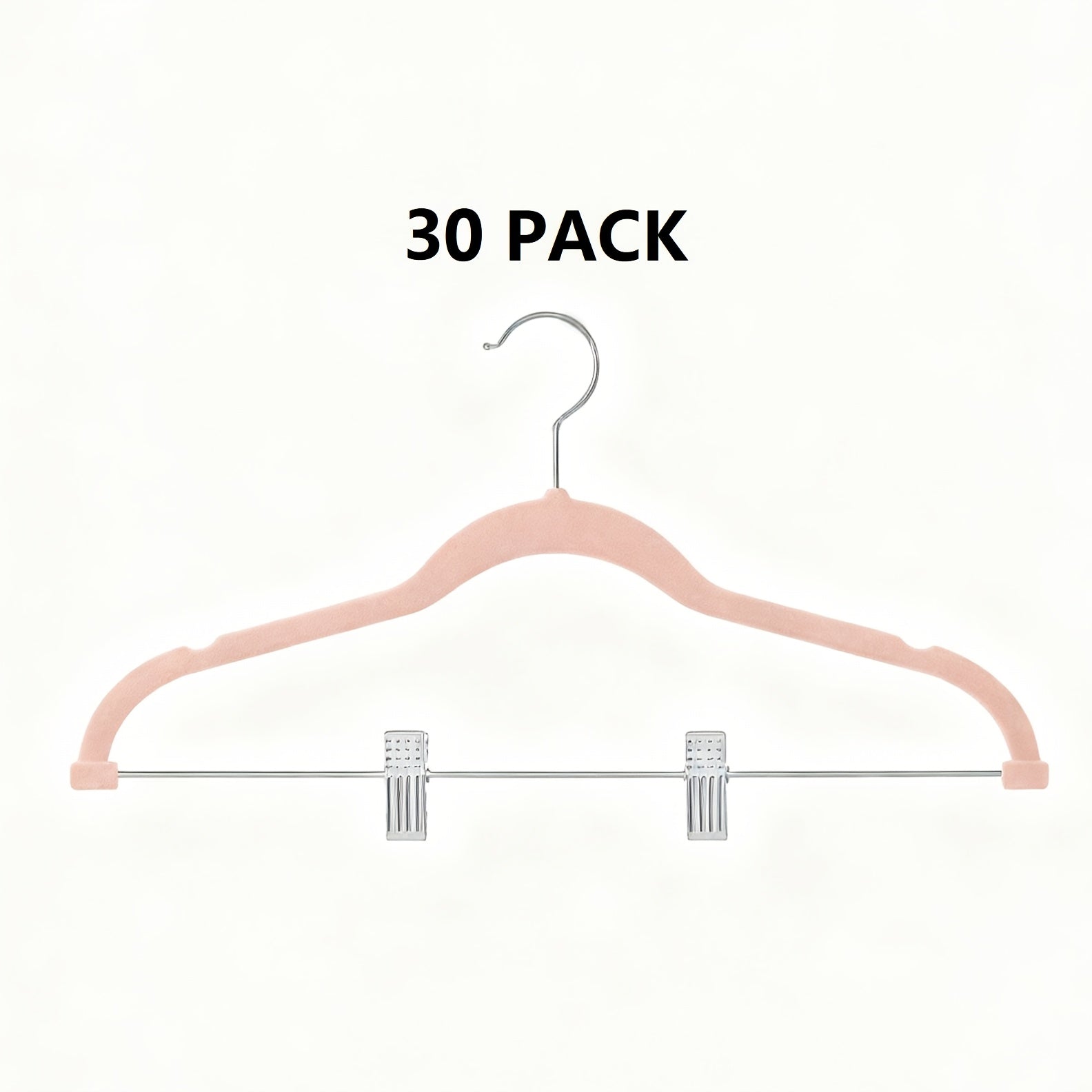 20\u002F30\u002F50pcs Velvet Hangers, Adjustable Non-Slip Pants\u002FSkirt Clips, Heavy-Duty, Hangers with Clips, Pants Hangers, Hangers for Clothes, Suitable for Pants, Skirts, Coats, Dresses - Sturdy and Durable